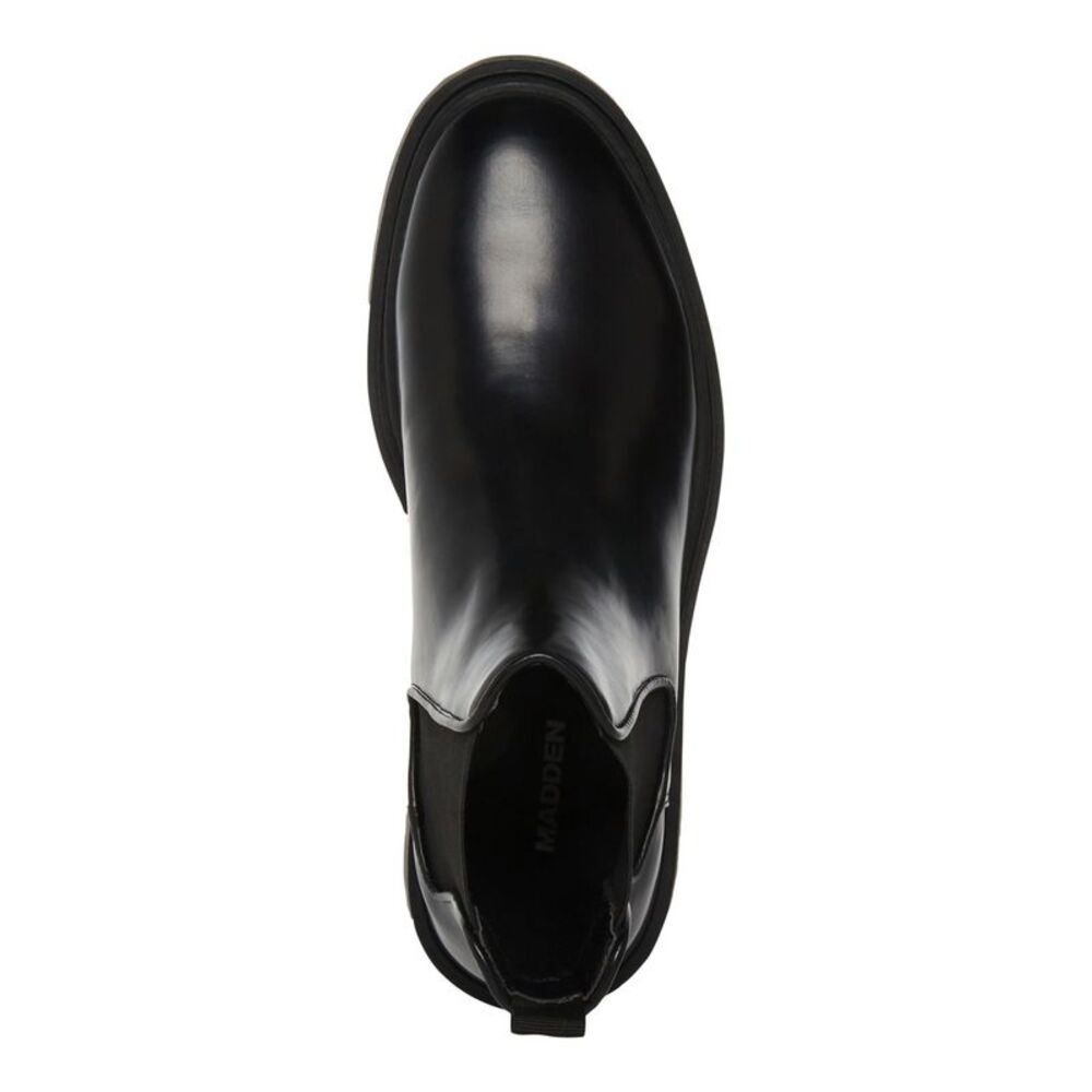 MADDEN Mens Black Goring Comfort Aillem Round Toe Wedge Boots 7.5 M - Picture 3 of 4